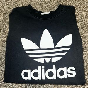 Black Adidas Crewneck